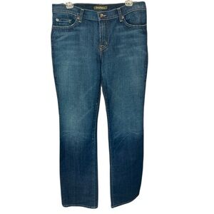 David Kahn Jeanswear Bootcut Jeans Women Size 10 Made in USA Blue Stretch Denim